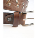 Ceinture marron Jeans vachette pour homme