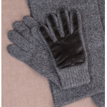 Gants cuir  d'agneau pleine  fleur et laine