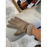 Gants cuir d'agneau pleine fleur nubuck.